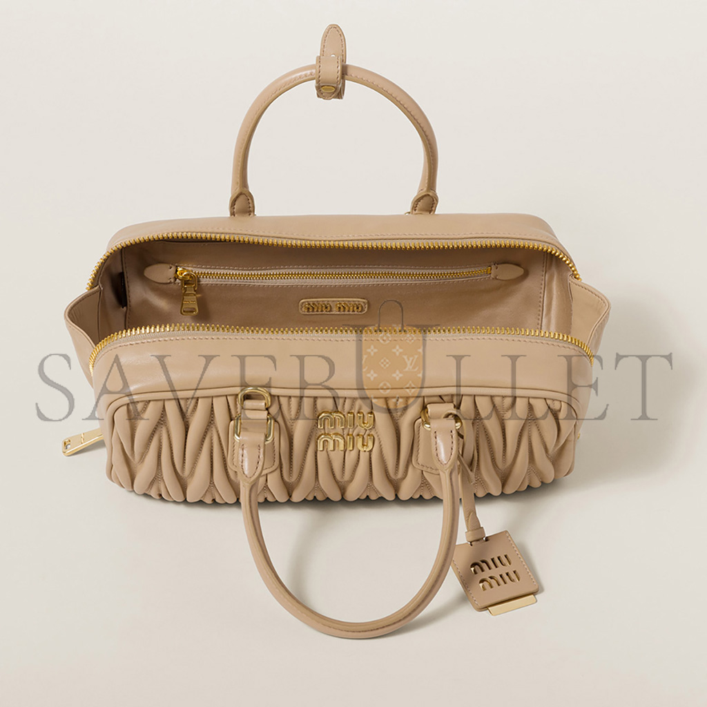 MIU MIU ARCADIE MATELASSÉ NAPPA LEATHER BAG 5BB148 (27*12*9cm) MIU MIU ARCADIE MATELASSÉ NAPPA LEATHER BAG 5BB148 (27*12*9cm)